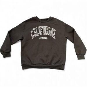 Black California Crewneck Sweater